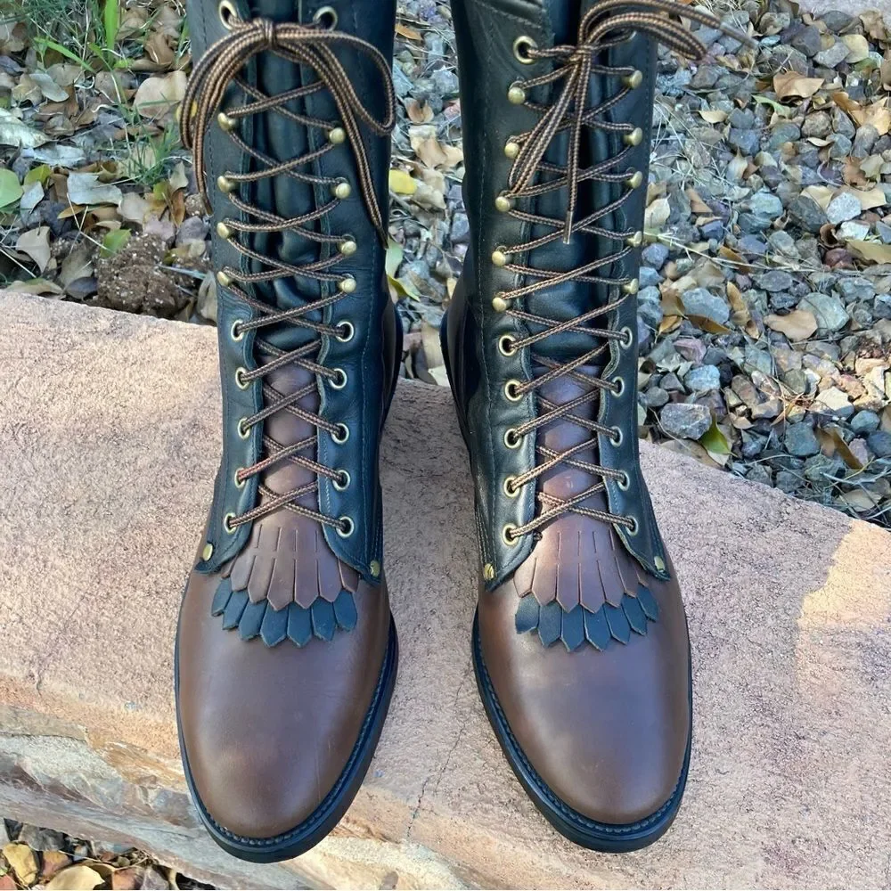 Texas Lace-Up Kiltie Boot